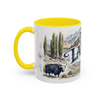 Ladakh Mug, India Travel Souvenir, Bucket List Gift, Accent Ceramic Coffee Mug 11oz 15oz