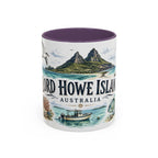 Lord Howe Island Mug, Australia Travel Souvenir, Bucket List Gift, Accent Ceramic Coffee Mug 11oz 15oz