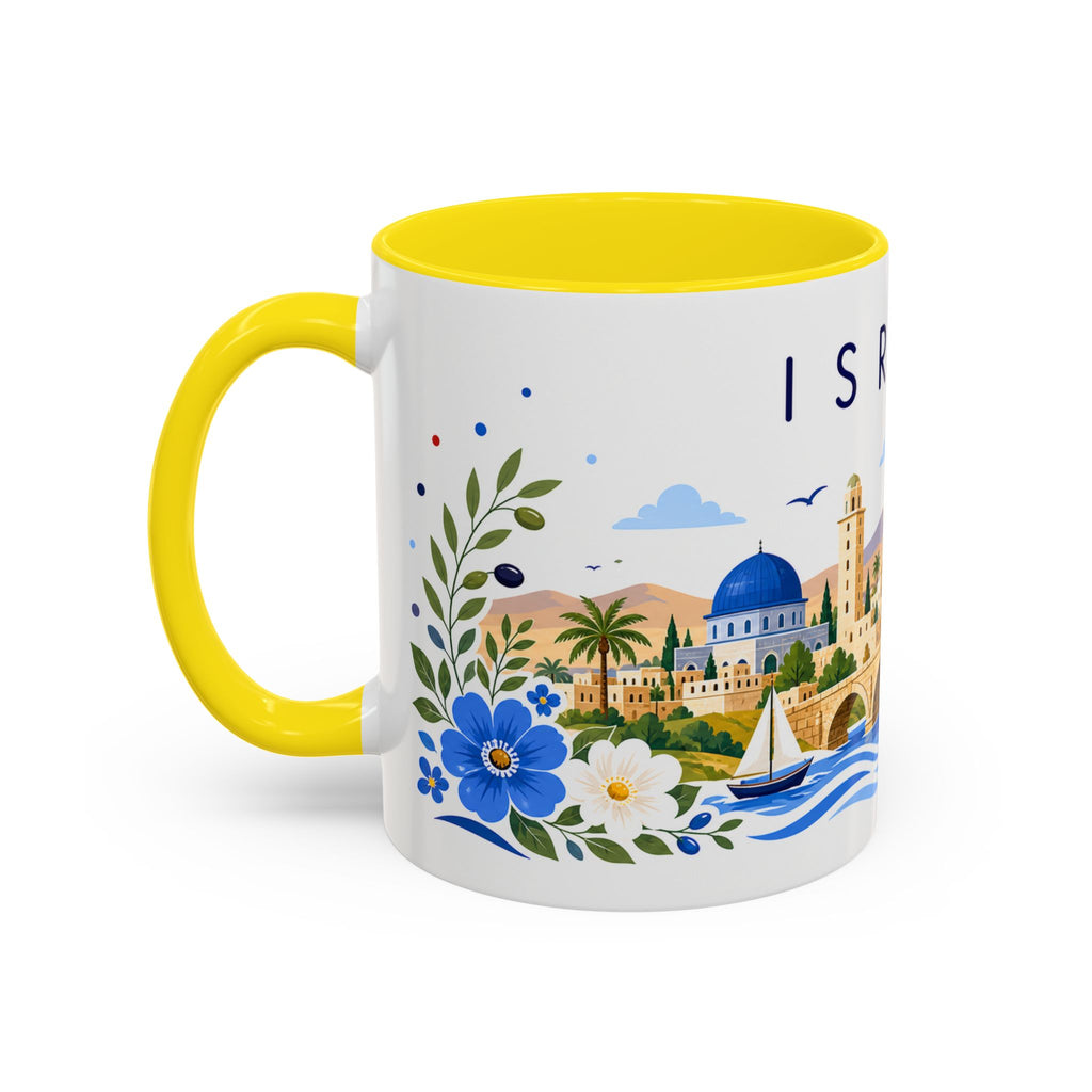 Israel Coffee Mug | Travel Souvenir Accent Mug | Place Gift Ceramic Cup 11oz 15oz