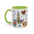 Munich Travel Mug | European City Souvenir Accent Coffee Mug | 11oz 15oz Ceramic Cup
