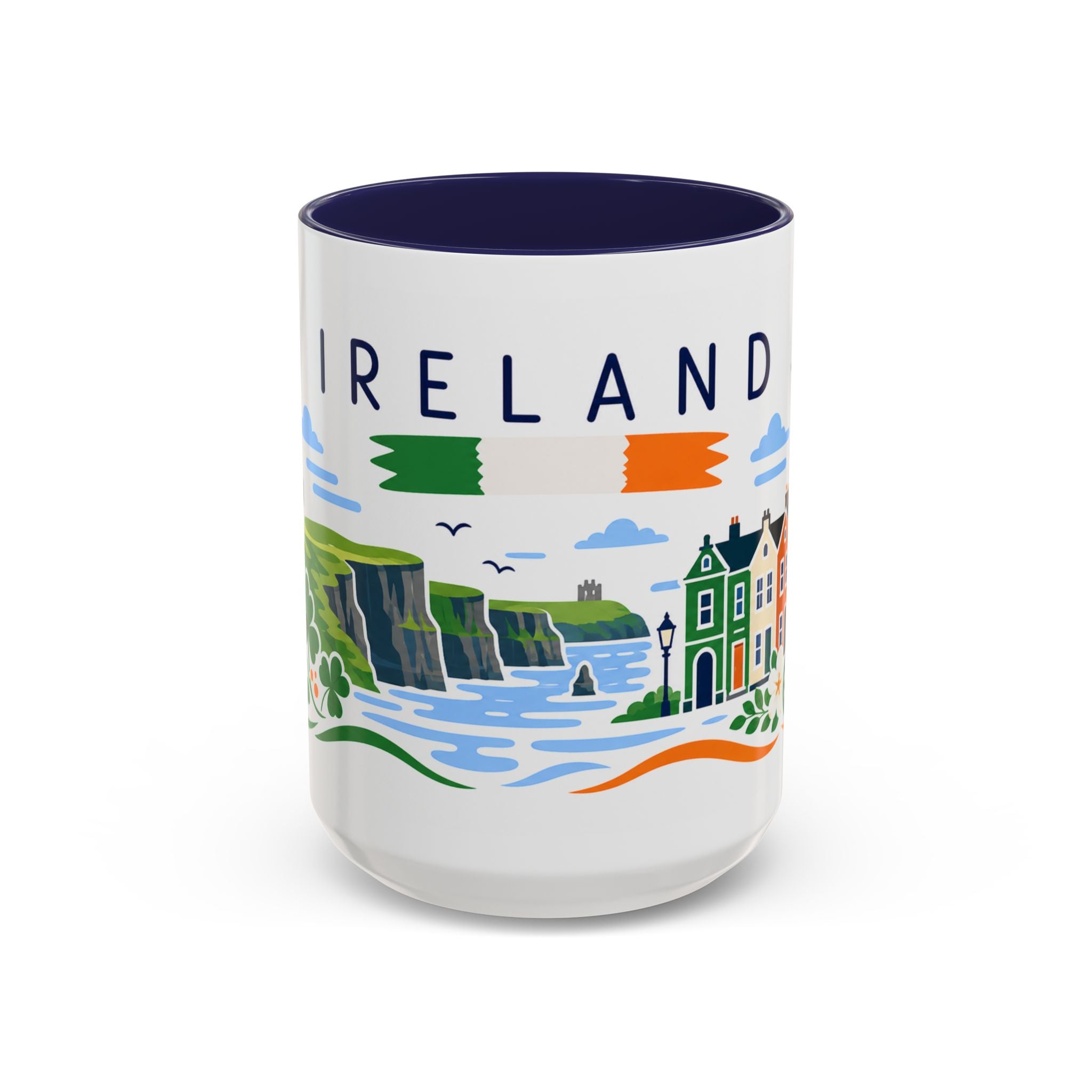 Ireland Coffee Mug | Travel Souvenir Accent Mug | Country Gift Ceramic Cup 11oz 15oz