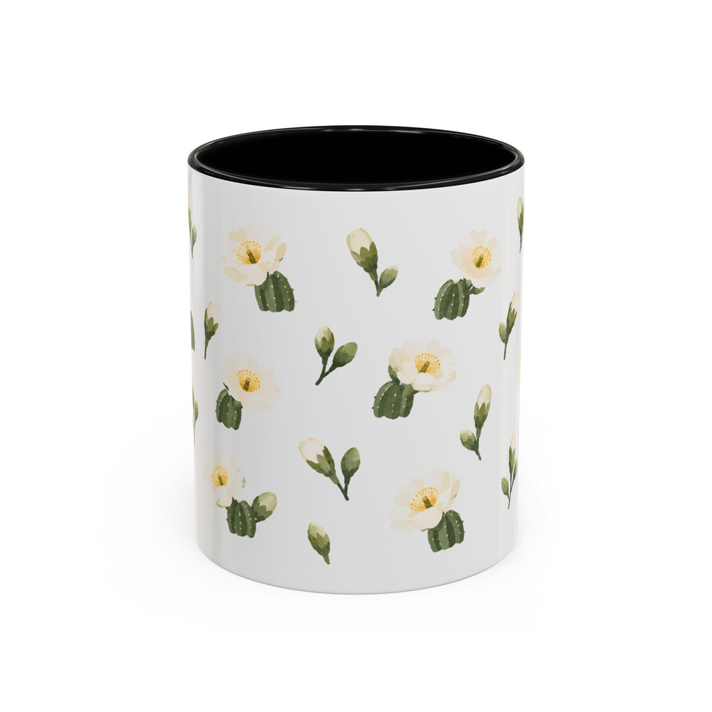Arizona Saguaro cactus blossom Mug, State Flower Floral Coffee Cup, 11oz Botanical Gift