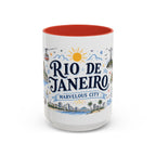 Rio de Janeiro Coffee Mug | Brazil Souvenir Travel Gift | Accent Color Ceramic 11oz 15oz