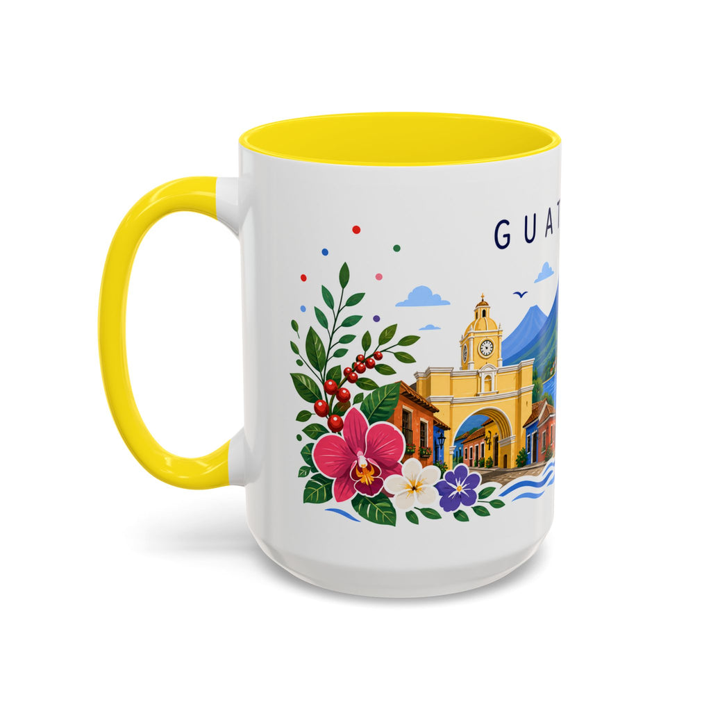 Guatemala Coffee Mug | Travel Souvenir Accent Mug | Place Gift Ceramic Cup 11oz 15oz