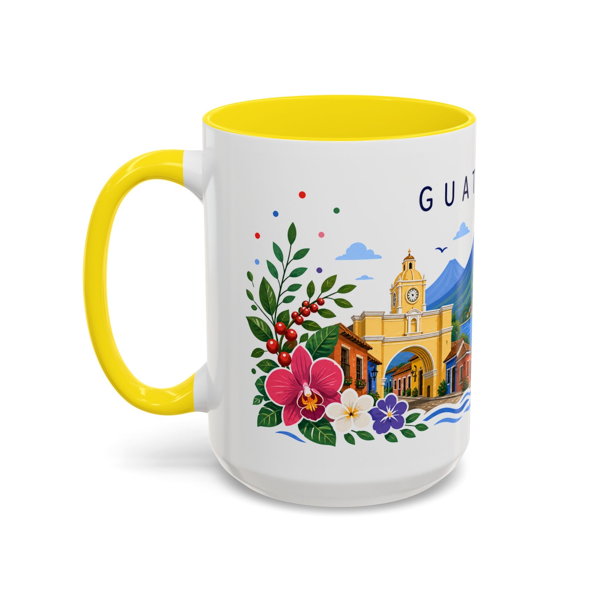 Guatemala Coffee Mug | Travel Souvenir Accent Mug | Place Gift Ceramic Cup 11oz 15oz