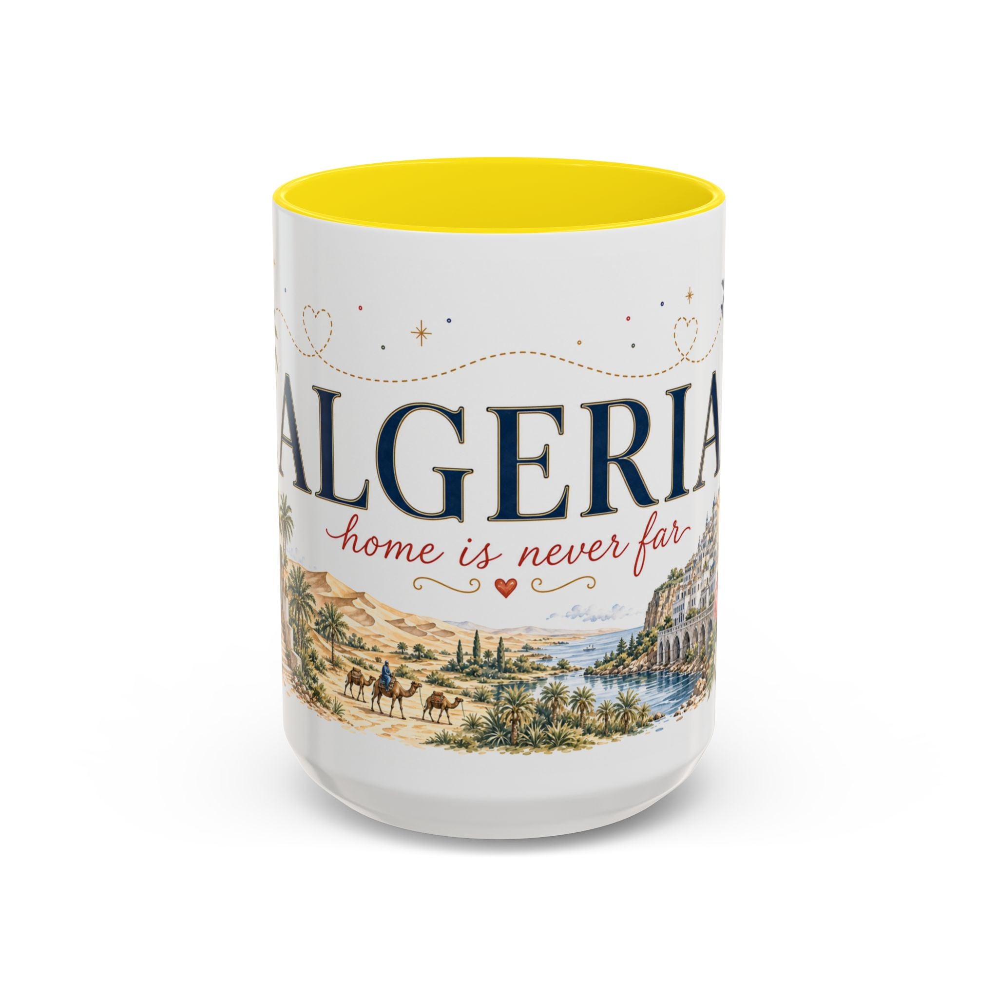 Algeria Home Country Mug | Moving Away Gift | Long Distance Friendship | 11 oz 15 oz Accent Mug