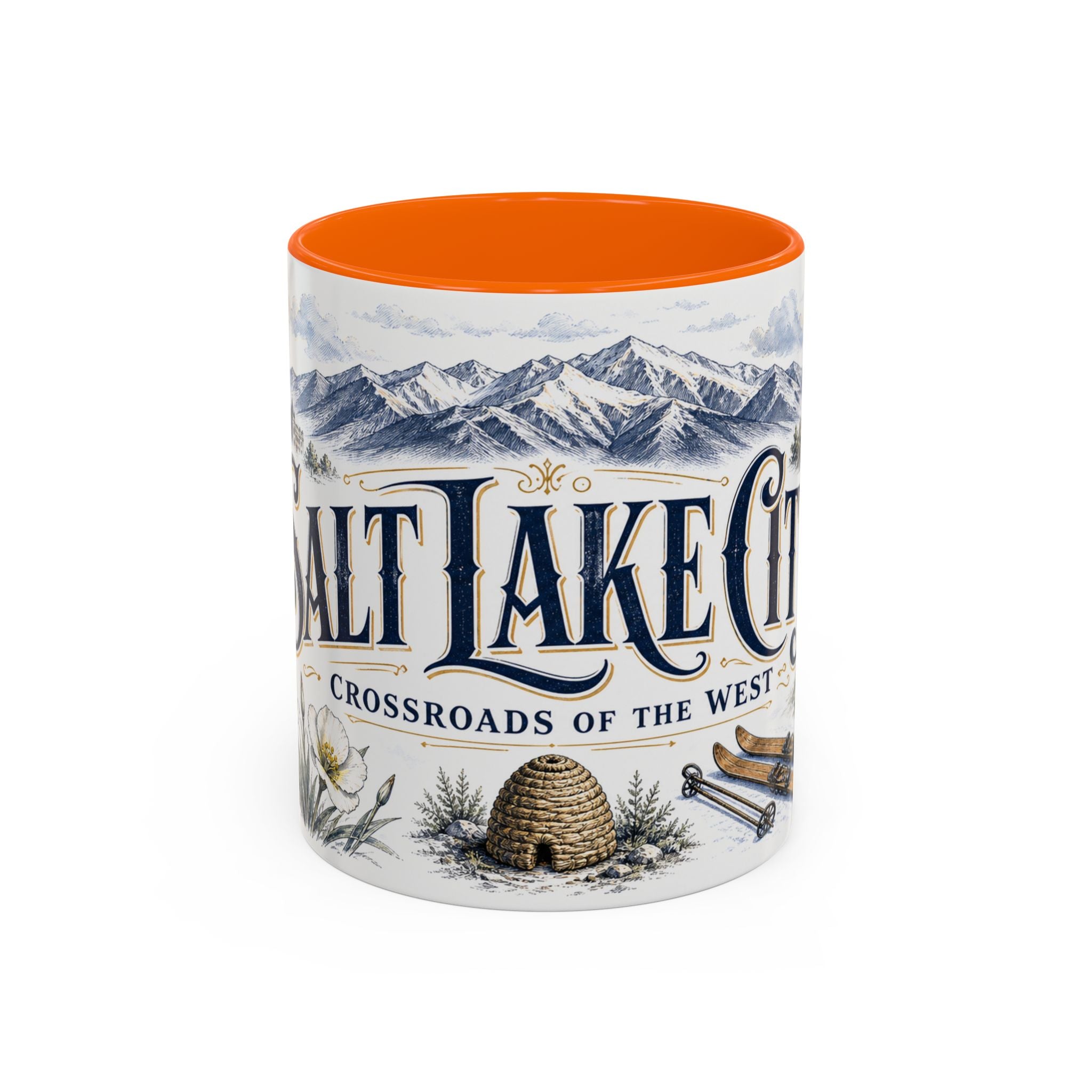 Salt Lake City Coffee Mug | United States Travel Souvenir | Vintage Illustrated City Gift | 11 oz 15 oz Accent Mug