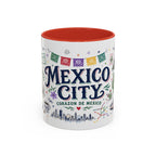 Mexico City Coffee Mug | Mexico Souvenir Travel Gift | Accent Color Ceramic 11oz 15oz