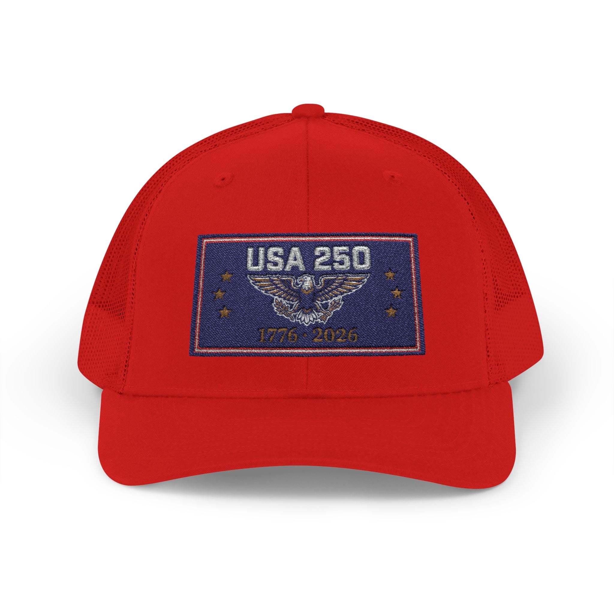 USA 250 Snapback Trucker Cap | American Semiquincentennial Hat | Patriotic Eagle Baseball Cap | 1776-2026 Anniversary Gift