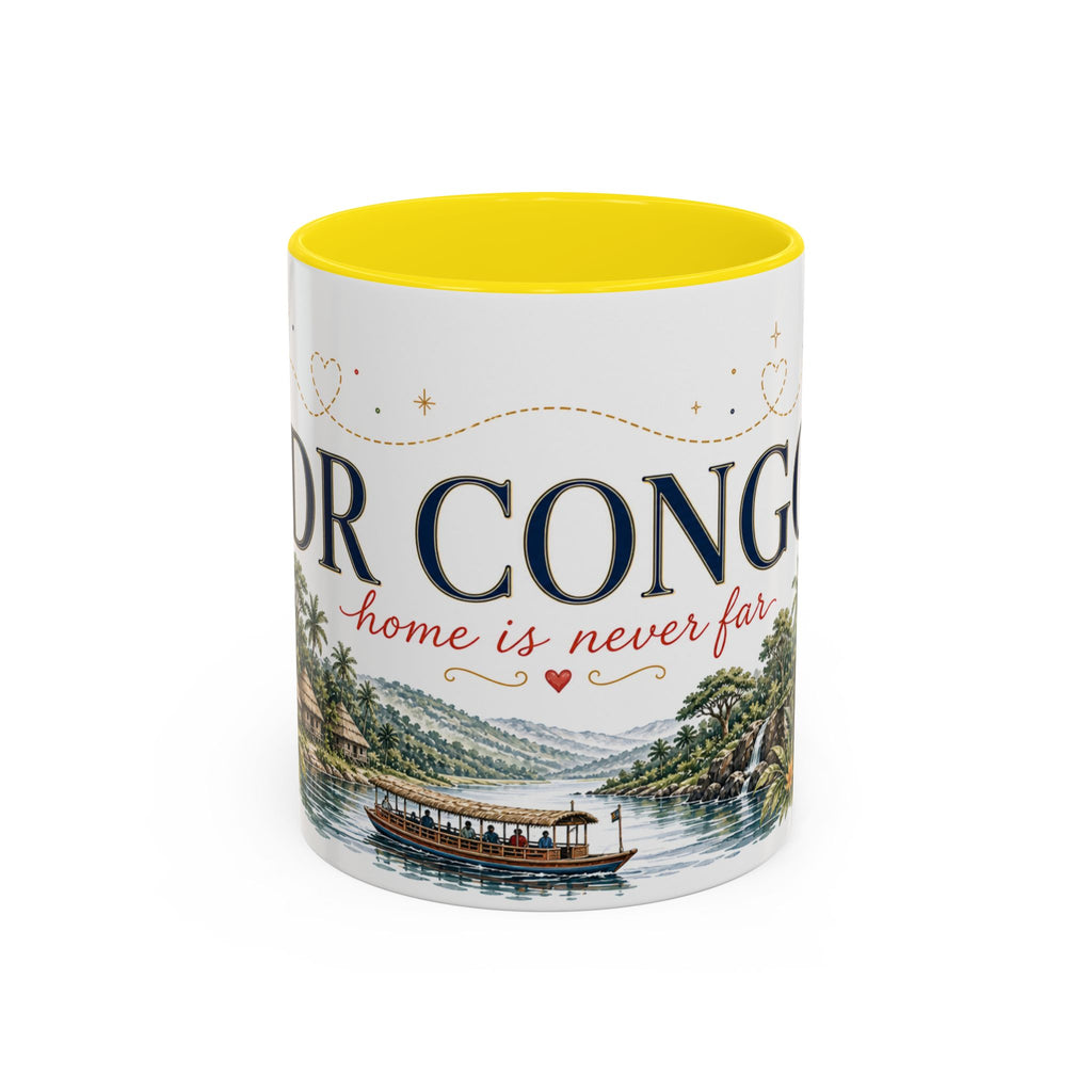DR Congo Home Country Mug | Moving Away Gift | Long Distance Friendship | 11 oz 15 oz Accent Mug