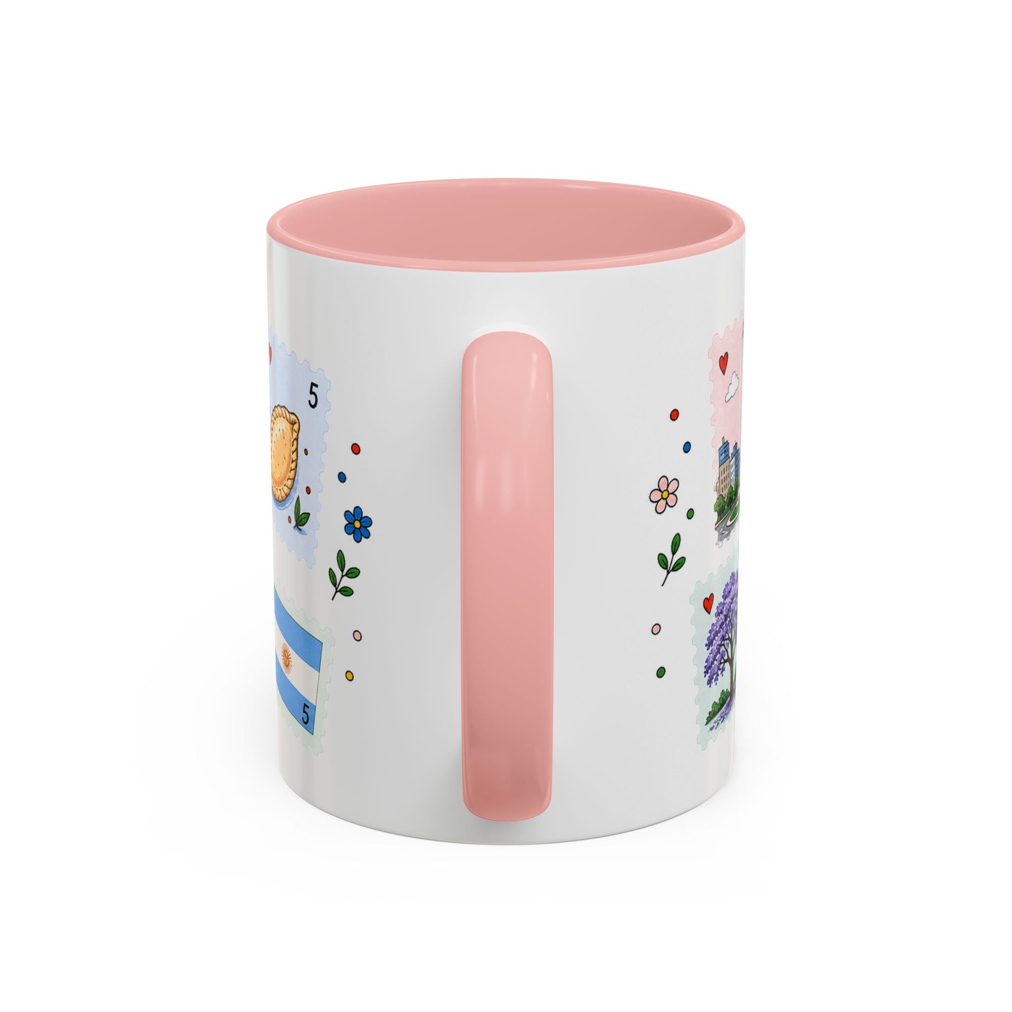 Buenos Aires Coffee Mug | Postage Stamp Collage Mug | Travel Souvenir Accent Cup 11oz 15oz