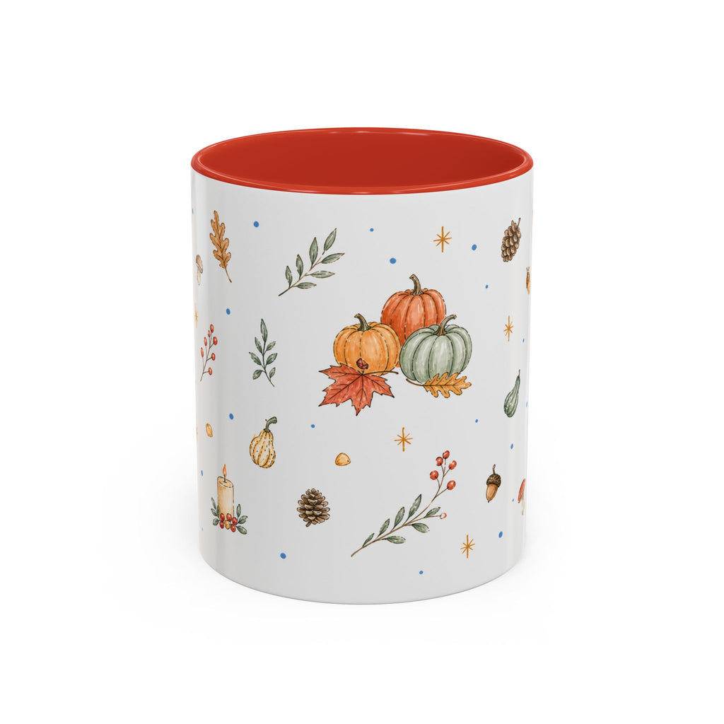 Thanksgiving Turkey Mug | Friendly Woodland Watercolor Gift | Autumn Accent Cup 11oz 15oz