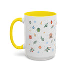 Dhaka Christmas Mug | Watercolor Travel Souvenir | Holiday Gift | Accent Ceramic Coffee Cup 11oz 15oz