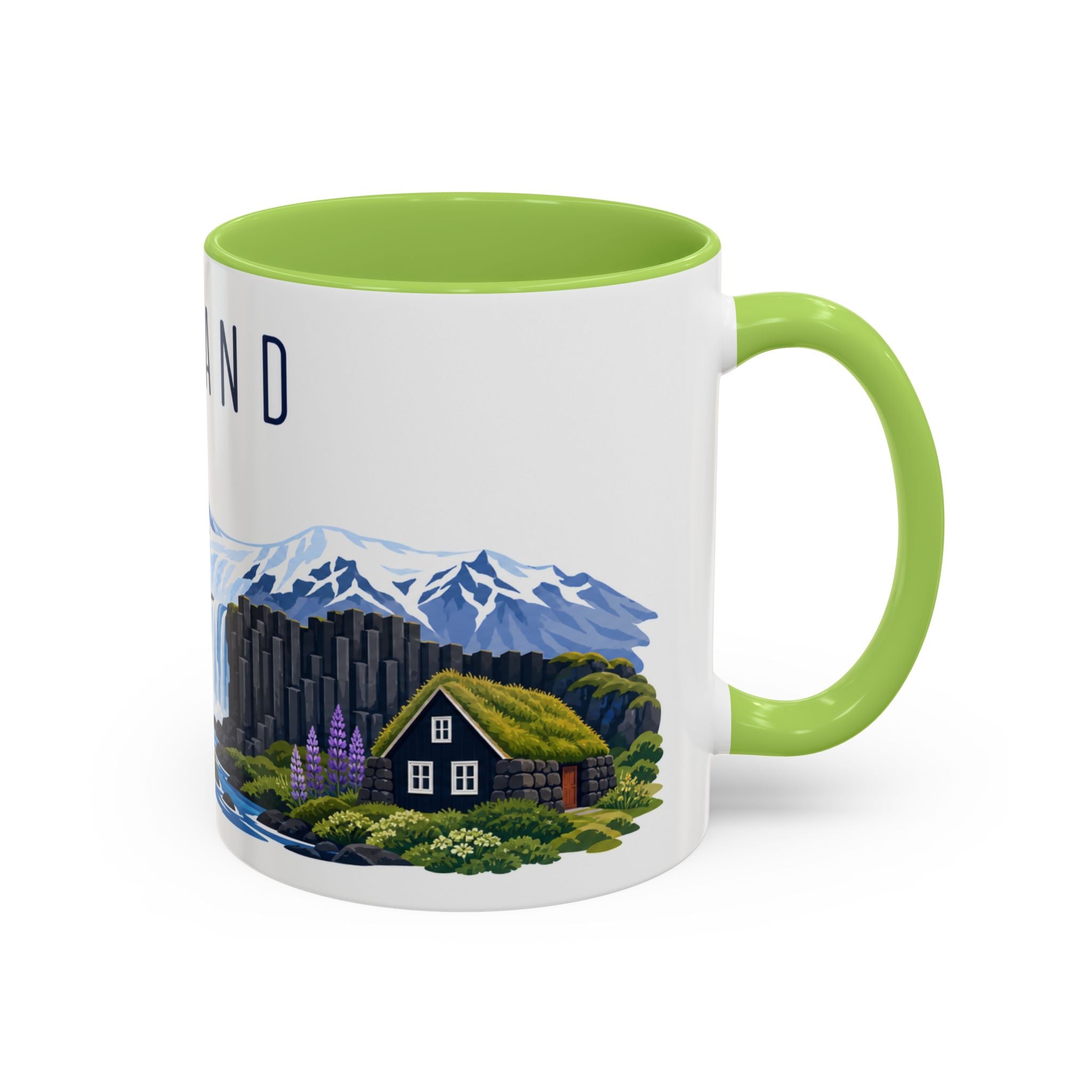 Iceland Coffee Mug | Travel Souvenir Accent Mug | Country Gift Ceramic Cup 11oz 15oz