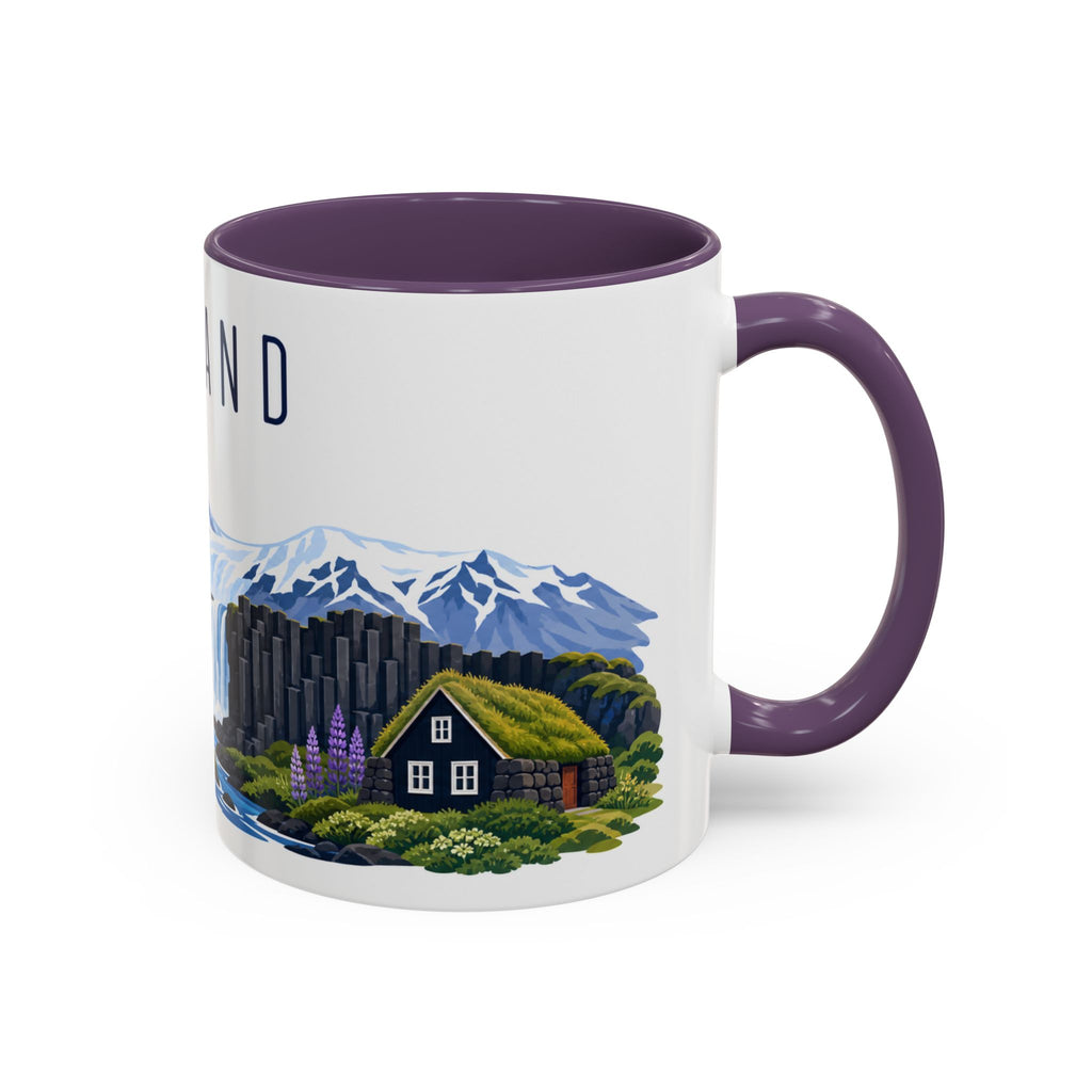 Iceland Coffee Mug | Travel Souvenir Accent Mug | Country Gift Ceramic Cup 11oz 15oz