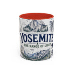 Yosemite National Park Coffee Mug | Hiking Camping Nature Gift | Accent Color Ceramic 11oz 15oz