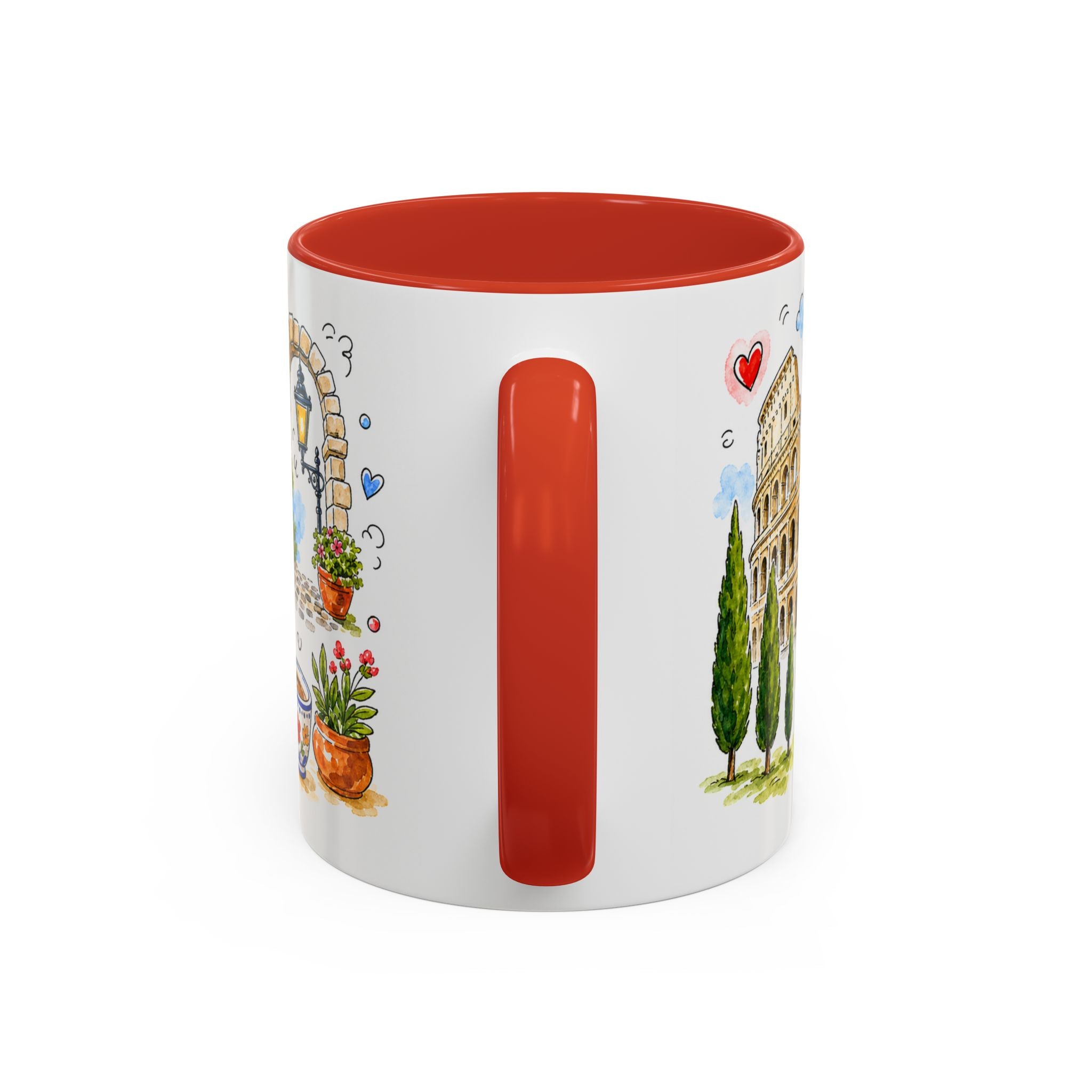 Rome Travel Mug | European City Souvenir Accent Coffee Mug | 11oz 15oz Ceramic Cup