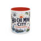 Ho Chi Minh City Coffee Mug | Vietnam Souvenir Travel Gift | Accent Color Ceramic 11oz 15oz
