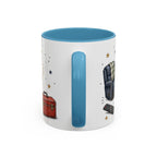 Grandpa's Jokes Are Legendary Coffee Mug | Funny Gift From Grandkids | Accent Ceramic 11oz 15oz