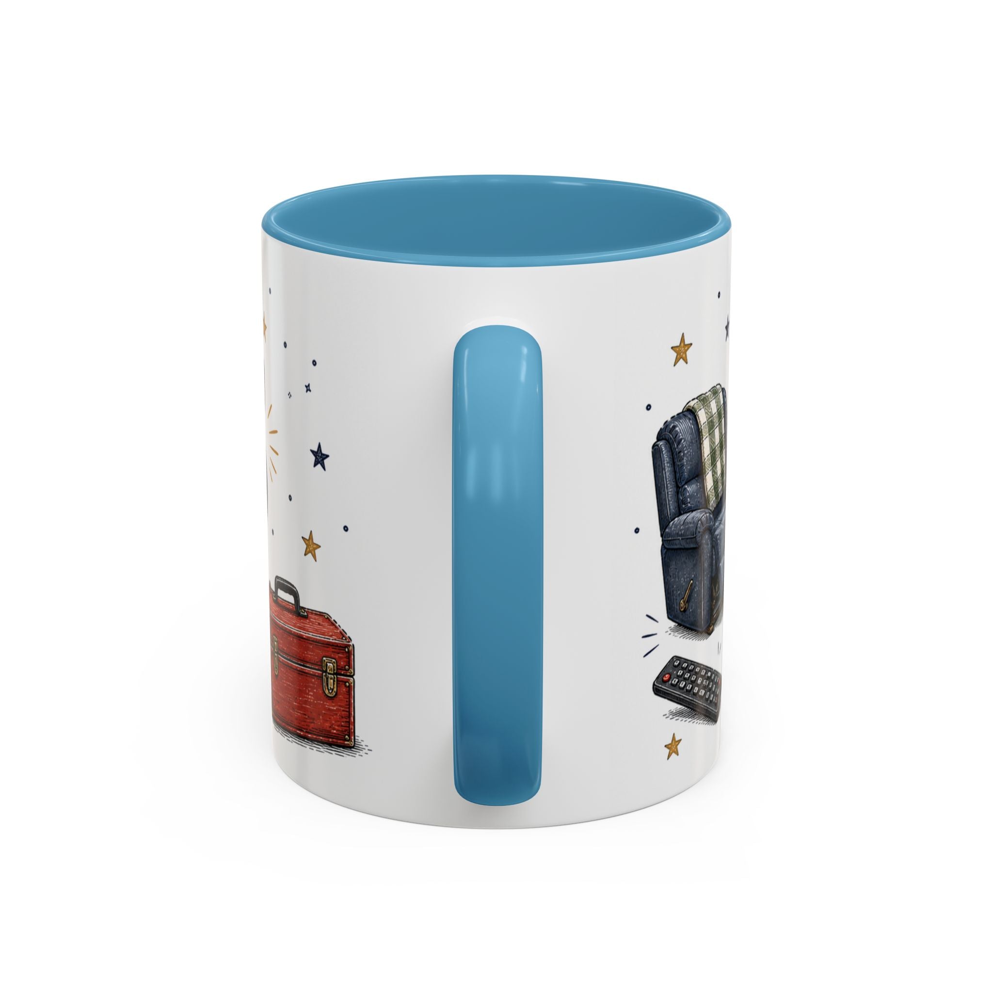 Grandpa's Jokes Are Legendary Coffee Mug | Funny Gift From Grandkids | Accent Ceramic 11oz 15oz