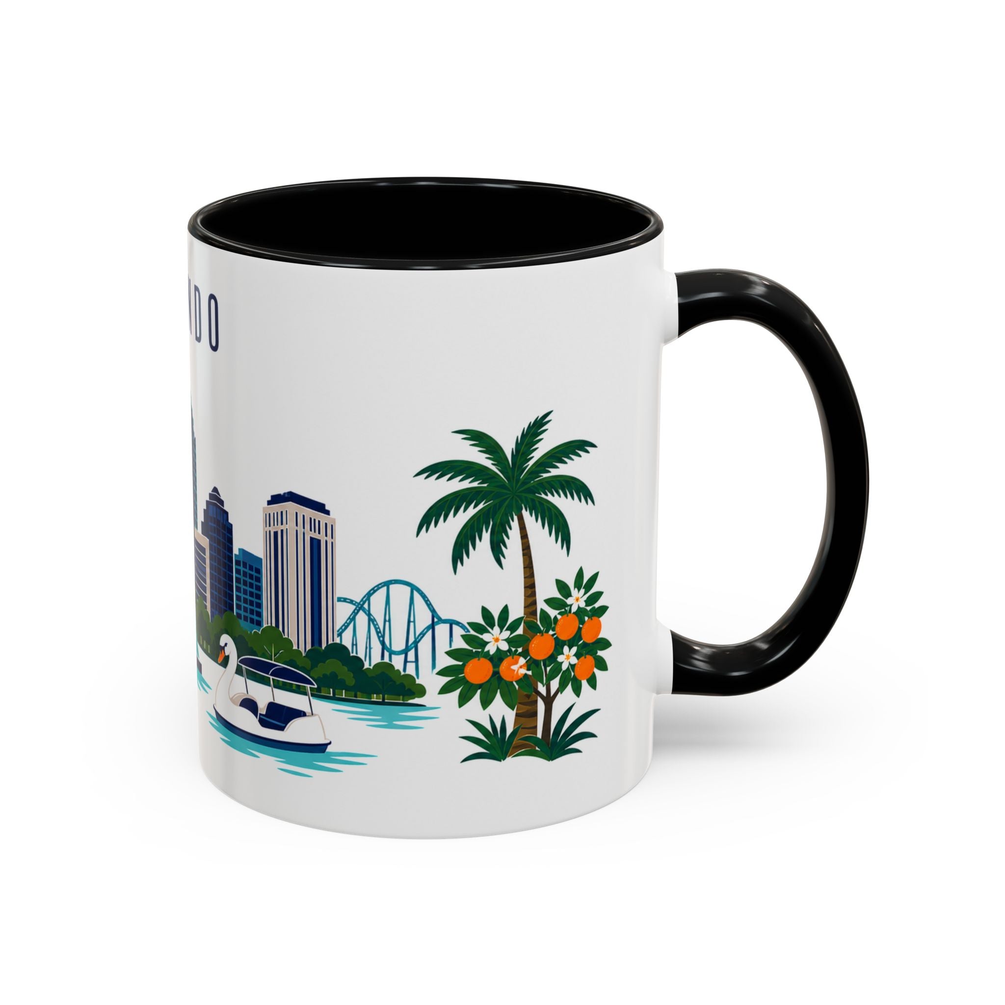 Orlando Coffee Mug | United States Travel Souvenir | Porcelain Decal City Gift | 11oz 15oz Accent Mug