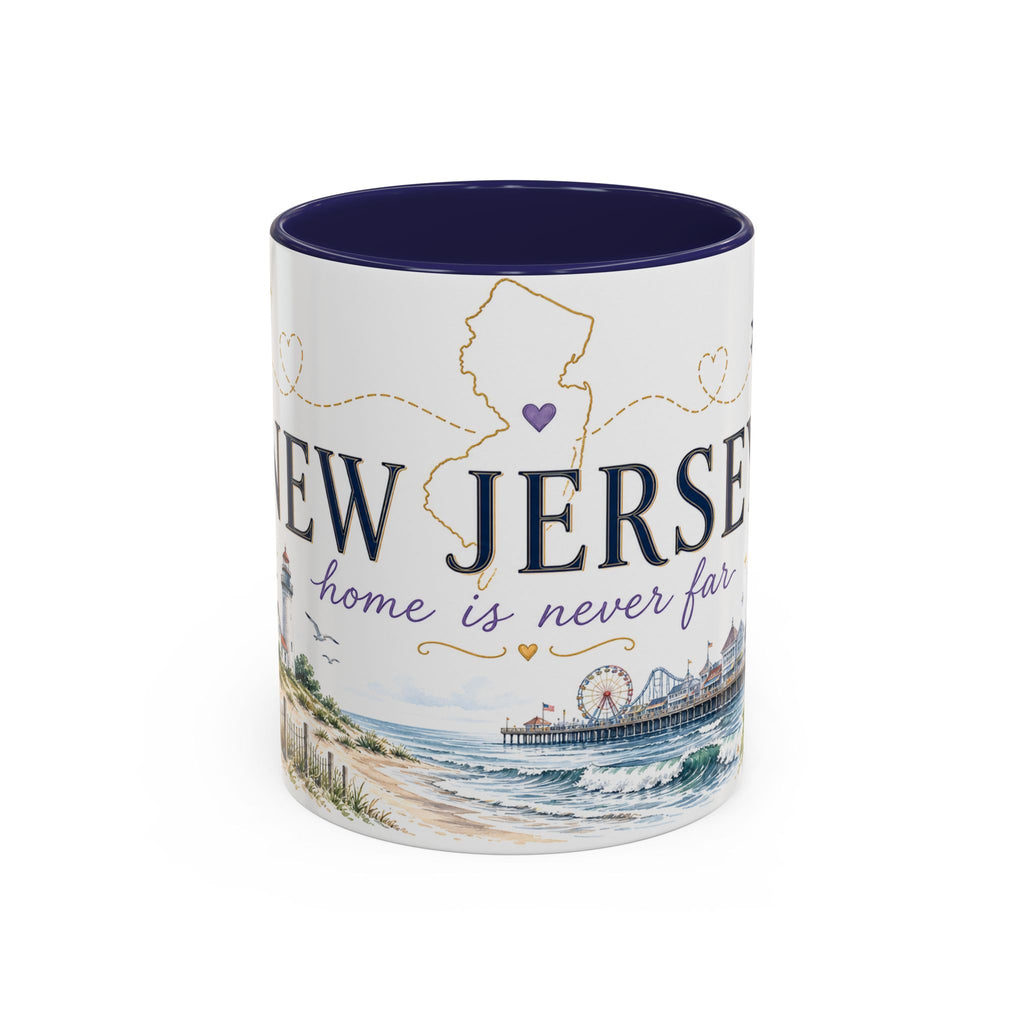 New Jersey Home State Mug | Moving Away Gift | Long Distance Friendship Coffee Cup | 11oz 15oz Accent Mug