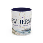 New Jersey Home State Mug | Moving Away Gift | Long Distance Friendship Coffee Cup | 11oz 15oz Accent Mug