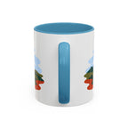 Torres del Paine Coffee Mug | Travel Destination Souvenir Gift | Accent Color Ceramic 11oz 15oz