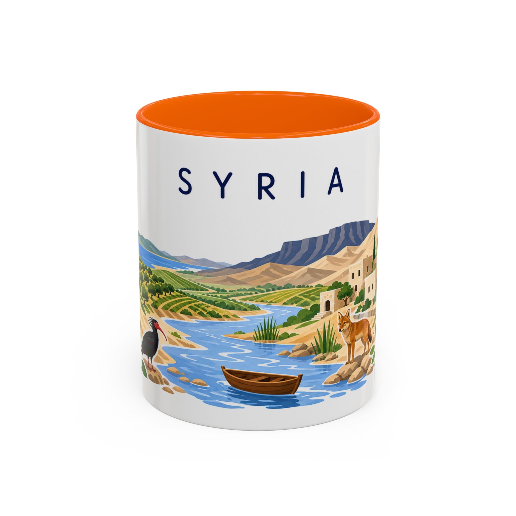 Syria Coffee Mug | Travel Souvenir Accent Mug | Country Gift Ceramic Cup 11oz 15oz