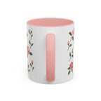 Alabama Camellia Mug, State Flower Floral Coffee Cup, 11oz Botanical Gift