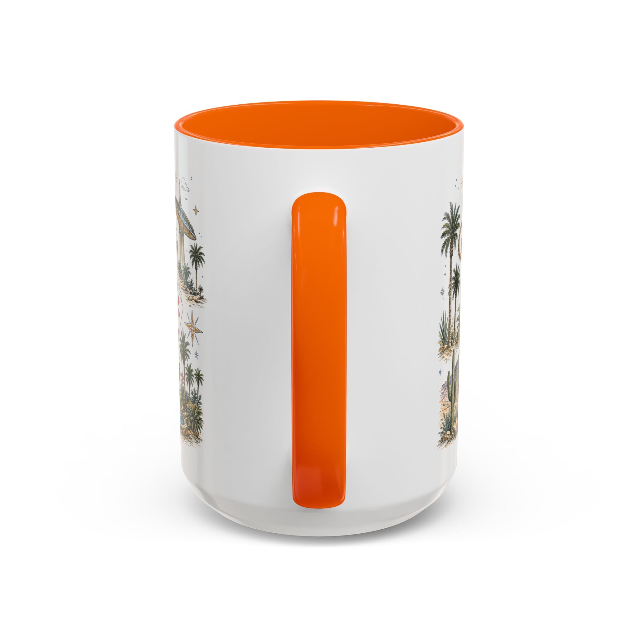 Las Vegas Coffee Mug | United States Travel Souvenir | Vintage Illustrated City Gift | 11 oz 15 oz Accent Mug