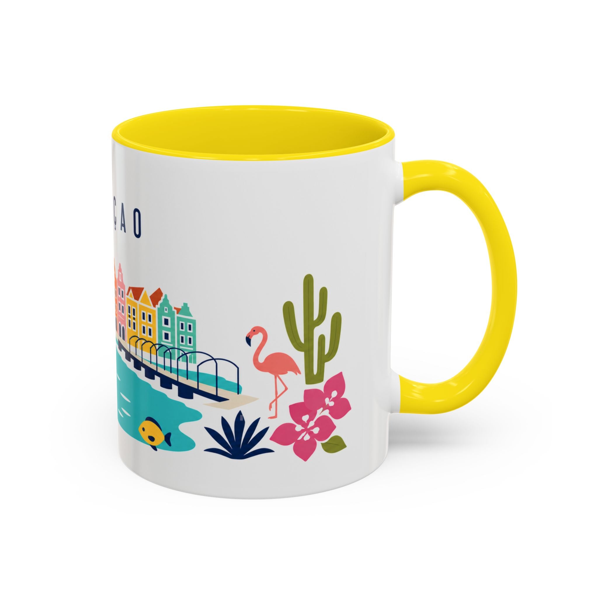 Curaçao Coffee Mug | Travel Souvenir Accent Mug | Country Gift Ceramic Cup 11oz 15oz