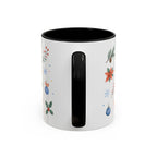 Woodland Christmas Mug | Deer Bird Watercolor Holiday Gift | Accent Cup 11oz 15oz