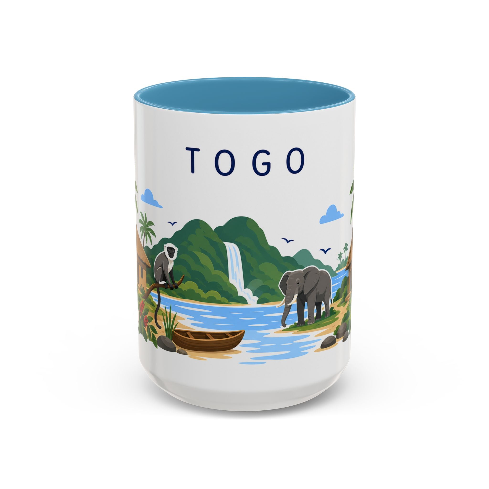 Togo Coffee Mug | Travel Souvenir Accent Mug | Country Gift Ceramic Cup 11oz 15oz