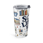 School Library Hero 20oz Tumbler | Due Date Hero | Insulated Stainless Steel Travel Cup