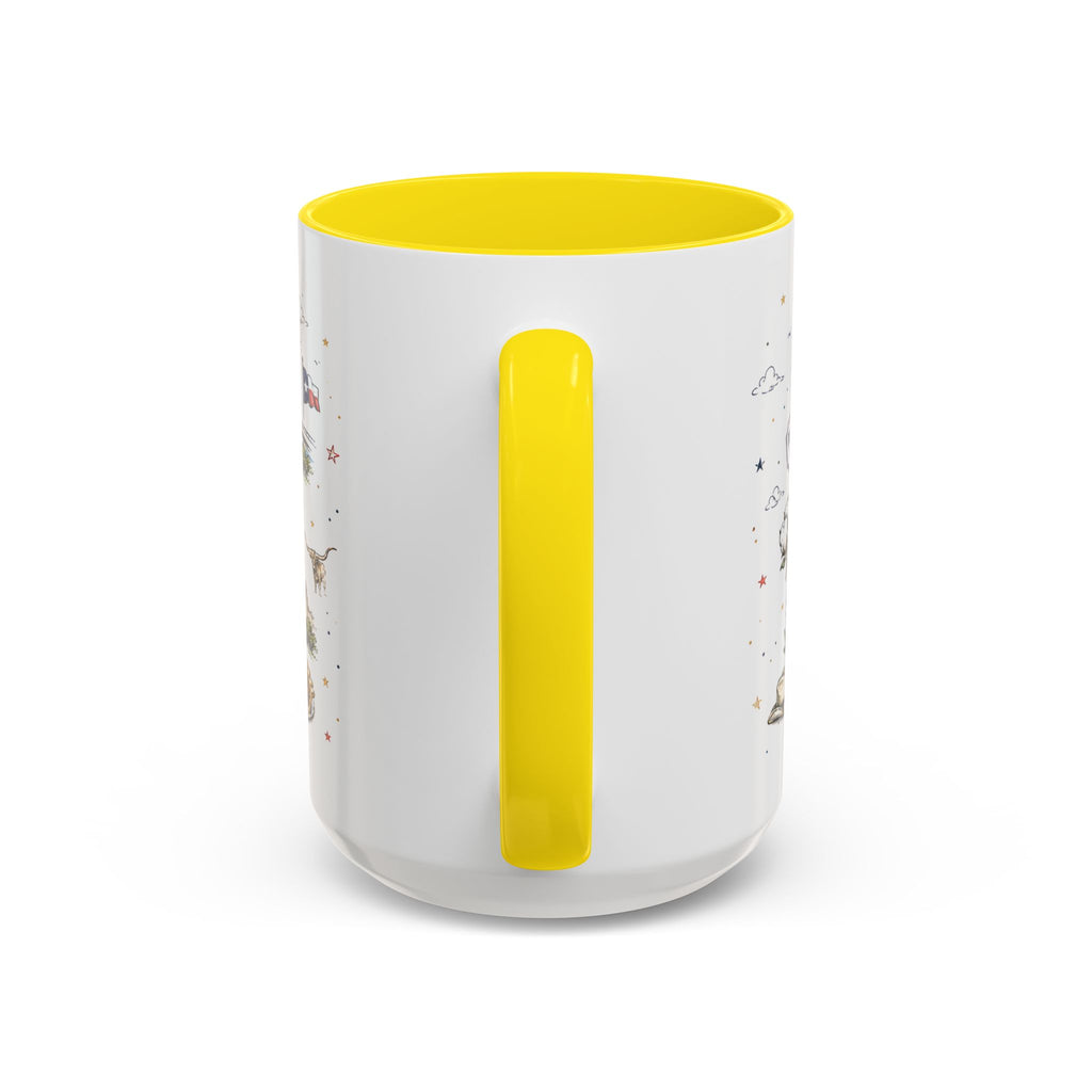 Dallas Coffee Mug | Texas Souvenir City Gift | Accent Color Ceramic 11oz 15oz