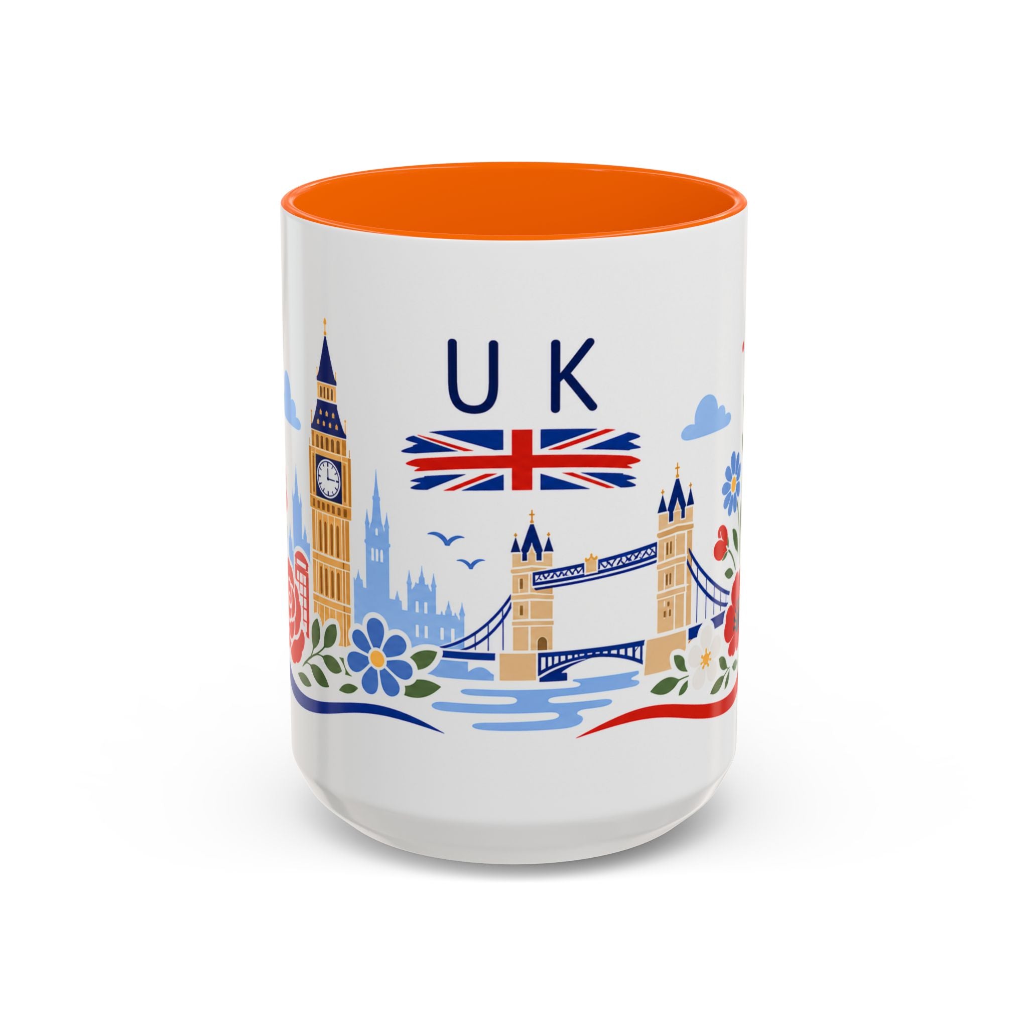 United Kingdom Coffee Mug | Travel Souvenir Accent Mug | Country Gift Ceramic Cup 11oz 15oz