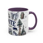 Yosemite National Park Coffee Mug | Hiking Camping Nature Gift | Accent Color Ceramic 11oz 15oz