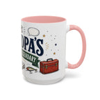 Grandpa's Jokes Are Legendary Coffee Mug | Funny Gift From Grandkids | Accent Ceramic 11oz 15oz