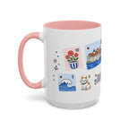Dubrovnik Coffee Mug | Postage Stamp Collage Mug | Travel Souvenir Accent Cup 11oz 15oz