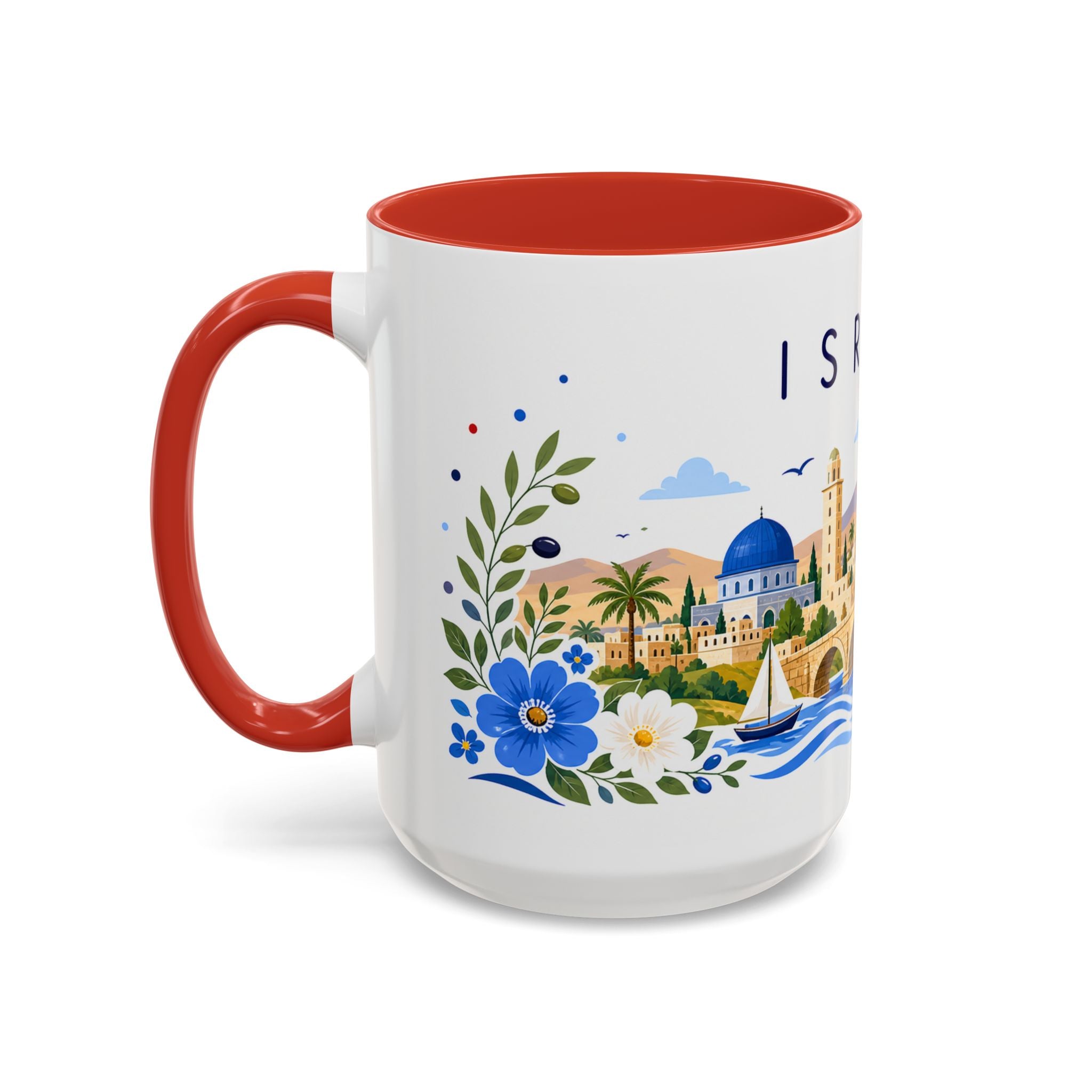 Israel Coffee Mug | Travel Souvenir Accent Mug | Place Gift Ceramic Cup 11oz 15oz