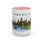 Cambodia Coffee Mug | Travel Souvenir Accent Mug | Place Gift Ceramic Cup 11oz 15oz