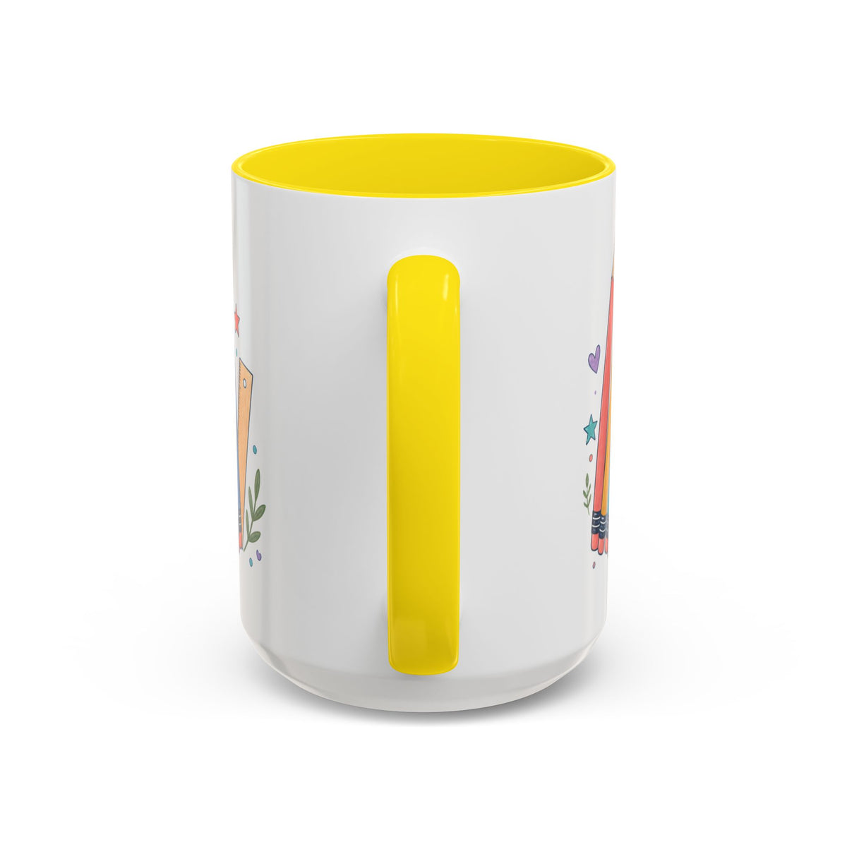 Personalized First Year Teacher Mug | Custom Name Pencil Coffee Cup