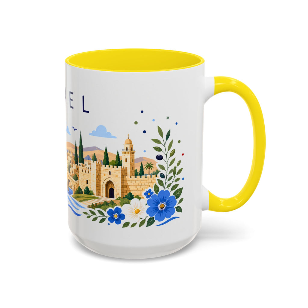 Israel Coffee Mug | Travel Souvenir Accent Mug | Place Gift Ceramic Cup 11oz 15oz