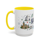 Karachi Coffee Mug | Pakistan Souvenir Travel Gift | Accent Color Ceramic 11oz 15oz