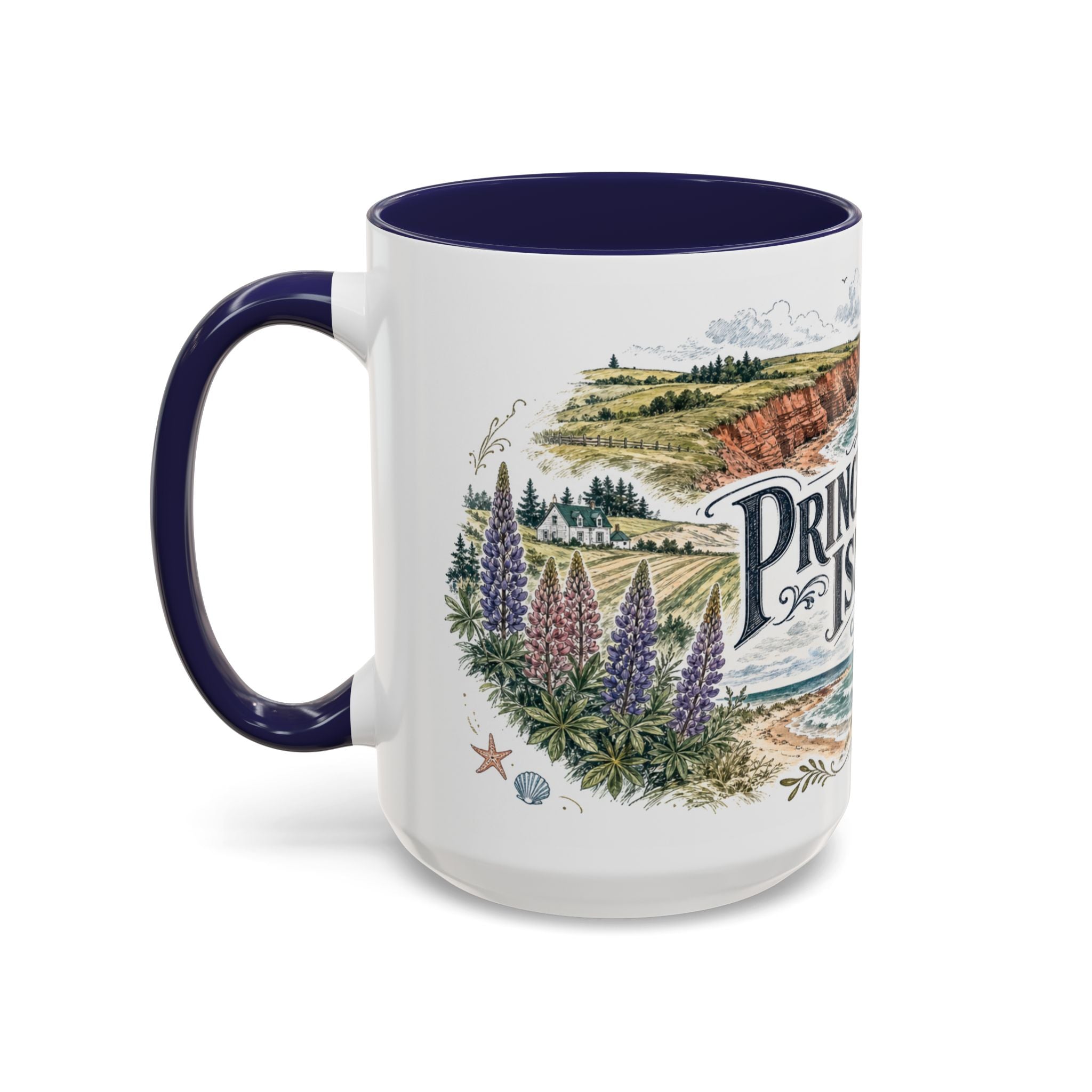 Prince Edward Island Mug, Canada Travel Souvenir, Bucket List Gift, Accent Ceramic Coffee Mug 11oz 15oz