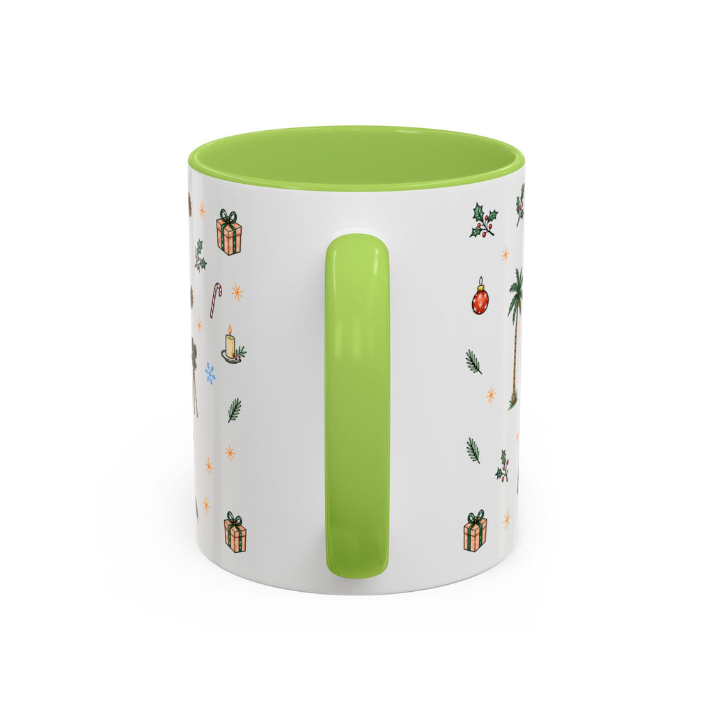 Los Angeles Christmas Mug | Watercolor City Souvenir | Ceramic Coffee Cup (11oz or 15oz)