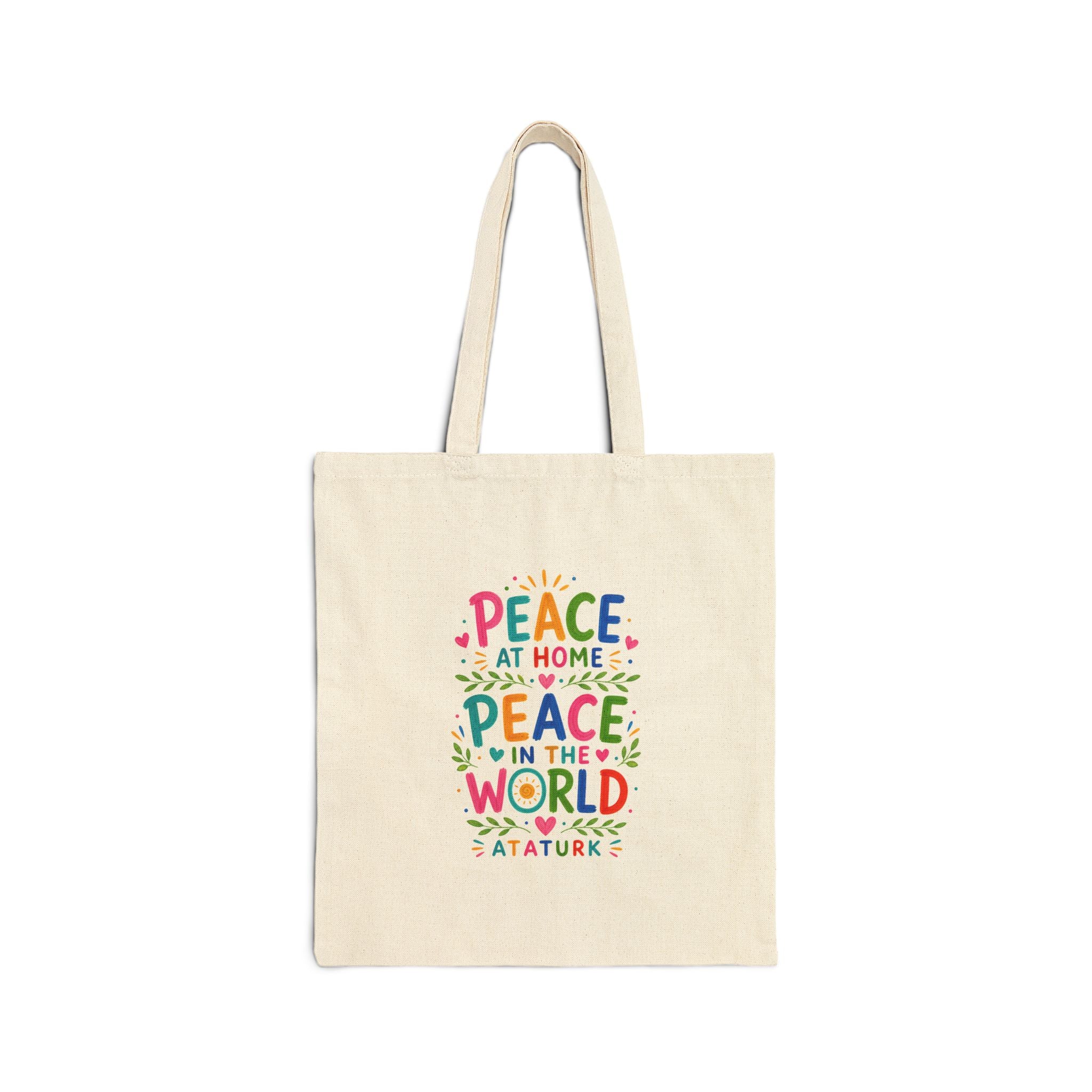 Inspirational Quote Tote Bag | Colorful Canvas Bag | Positive Literary Gift