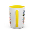 Taichung Coffee Mug | Taiwan Travel Souvenir | Vintage Illustrated City Gift | 11 oz 15 oz Accent Mug