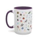Denali National Park Christmas Mug | Watercolor Travel Souvenir | Holiday Gift | Accent Ceramic Coffee Cup 11oz 15oz